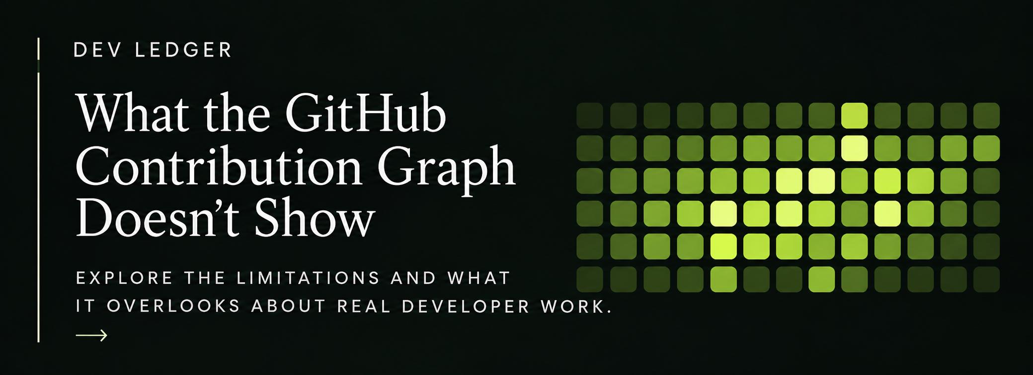 What the GitHub Contribution Graph Doesn't Show
