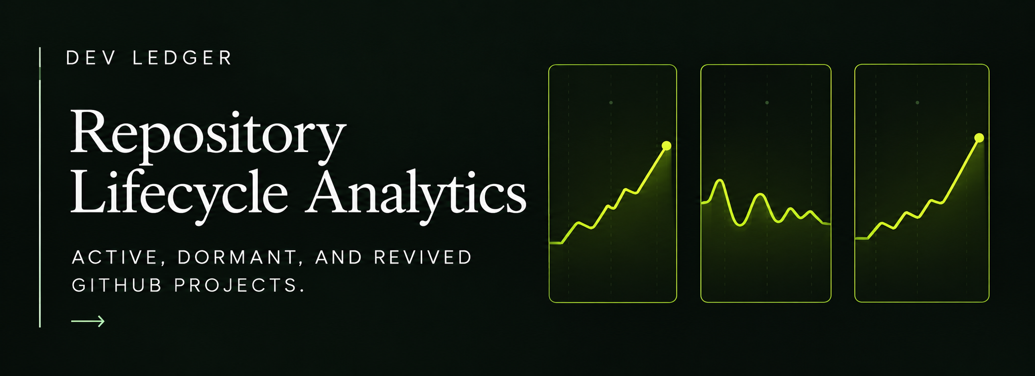 Repository Lifecycle Analytics: Active, Dormant, and Revived GitHub Projects